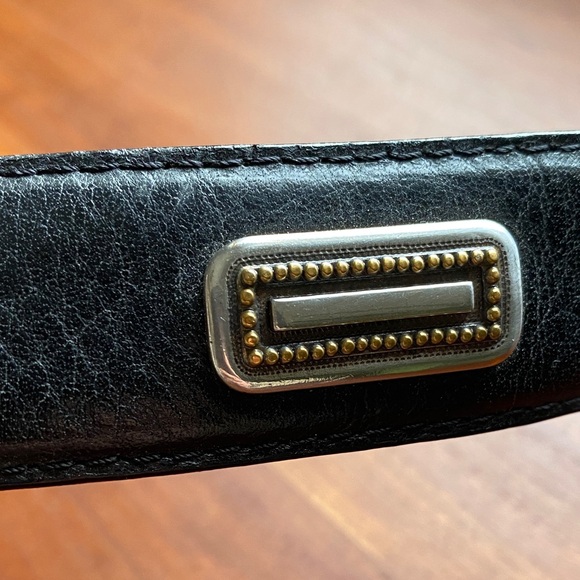 Fossil Black Leather Belt with Silver Buckle main image 7